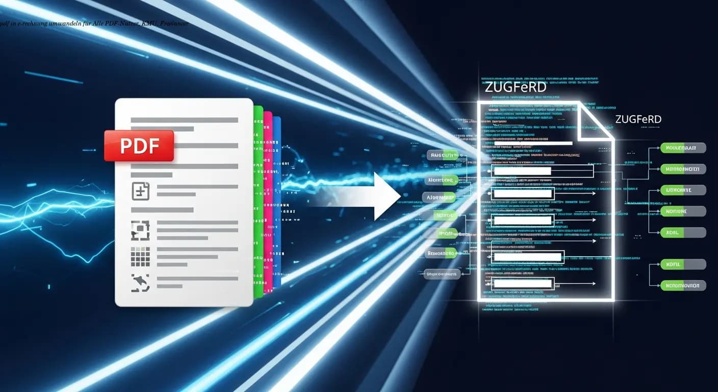 PDF in E-Rechnung umwandeln (XRechnung & ZUGFeRD)