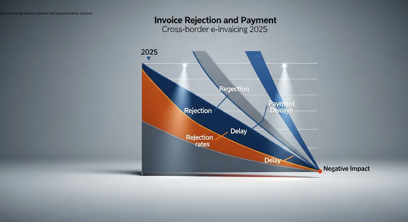 Chart showing invoice rejection and payment delay impacts