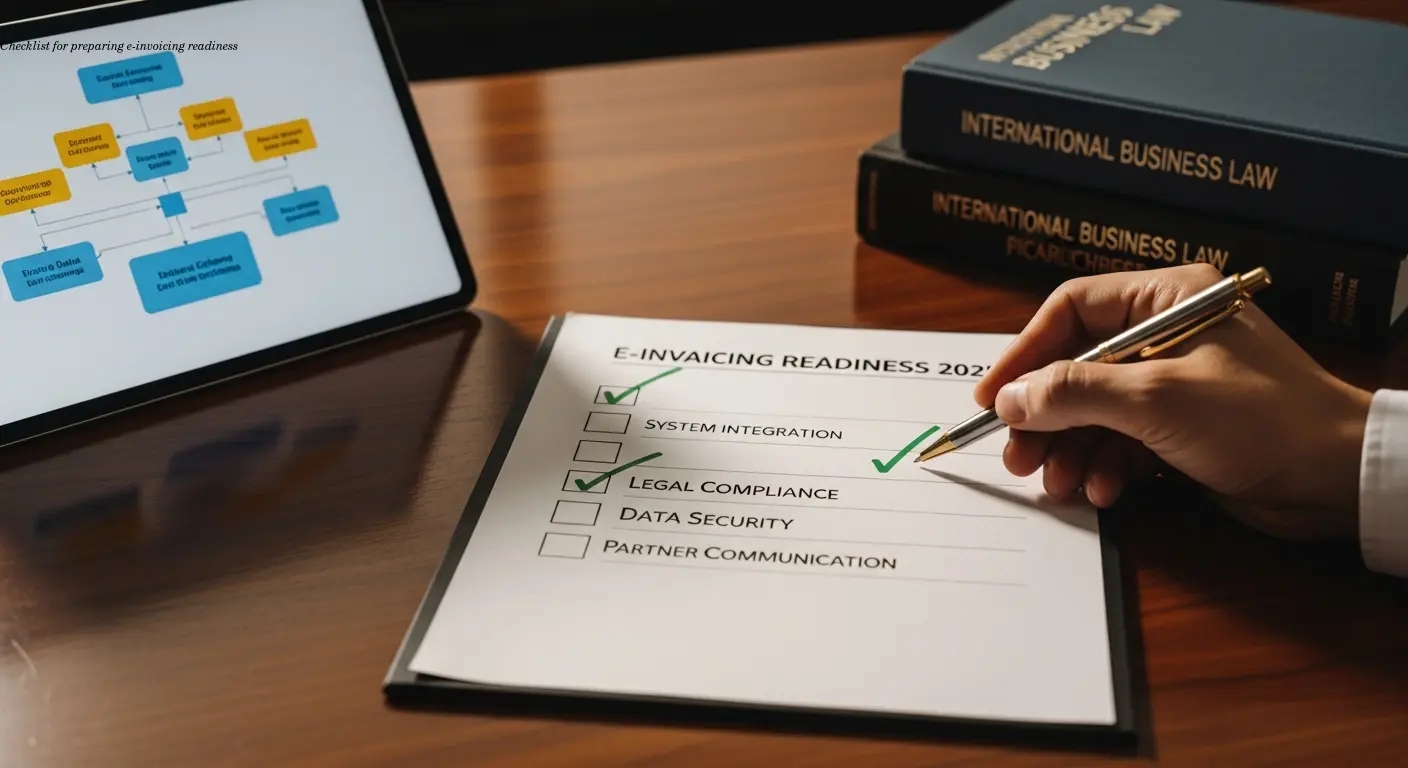 Checklist for preparing e-invoicing readiness