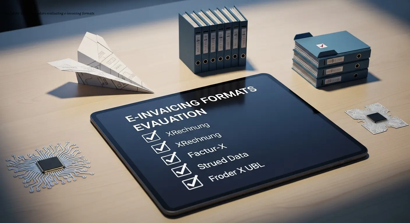 Checklist for decision-makers evaluating e-invoicing formats