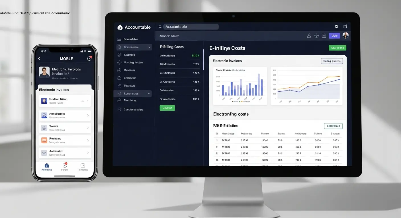 Mobile- und Desktop-Ansicht von Accountable