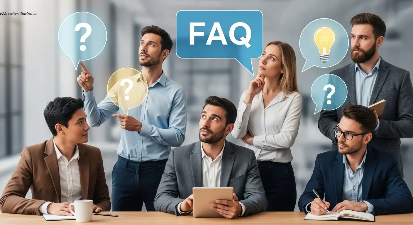 FAQ section illustration