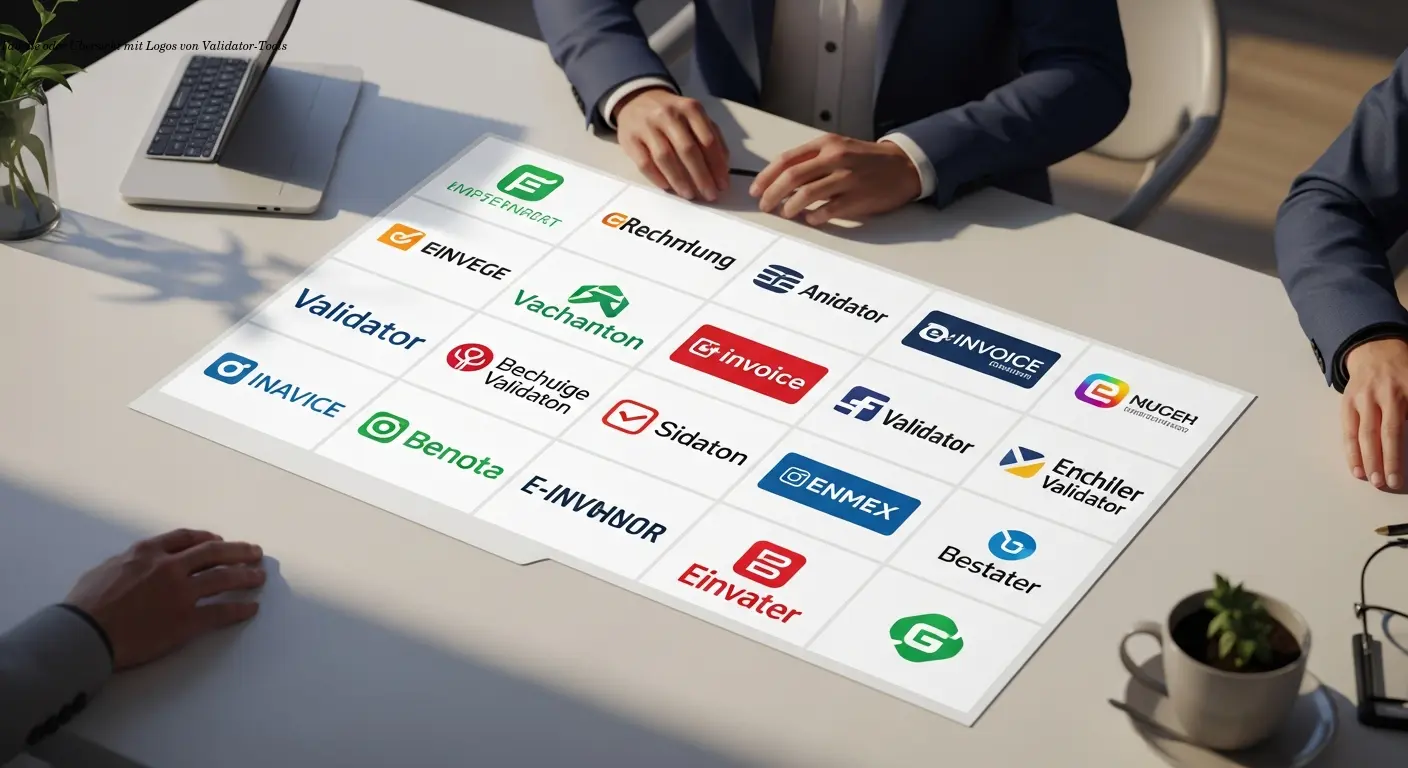 Tabelle oder Übersicht mit Logos von Validator-Tools