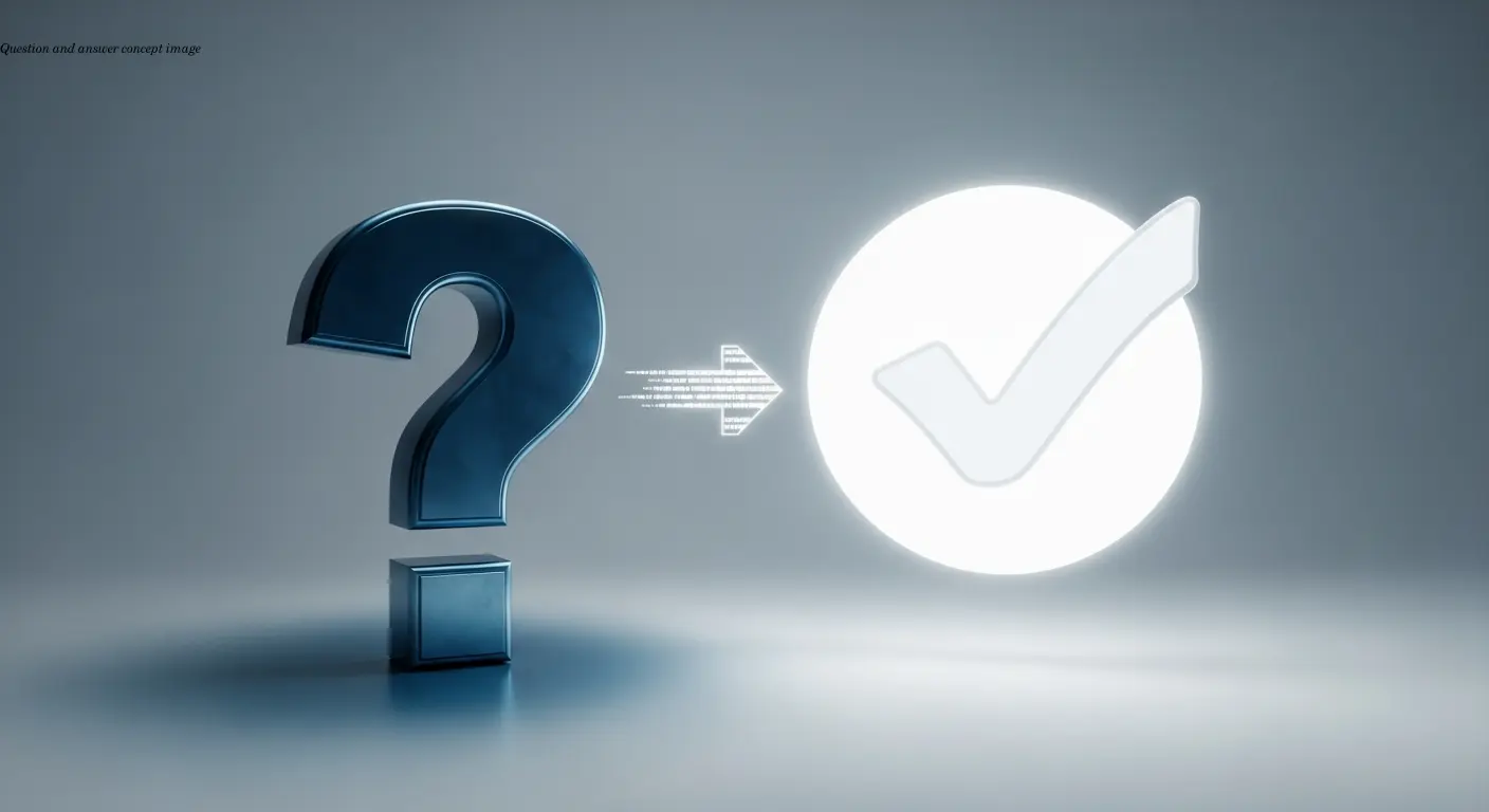 Question and answer concept image