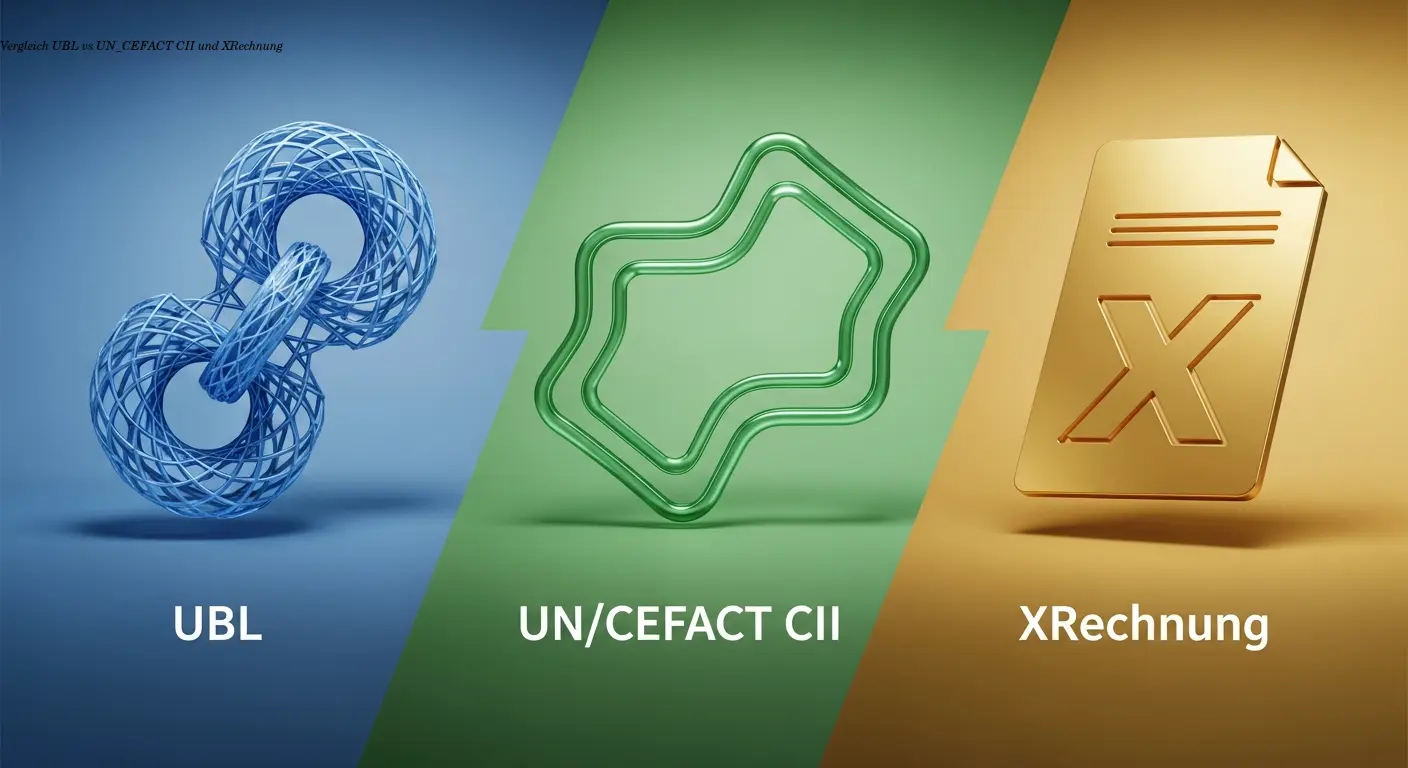 Vergleich UBL vs UN_CEFACT CII und XRechnung