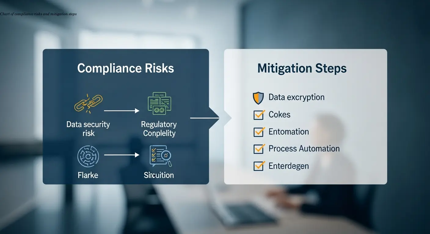 Chart of compliance risks and mitigation steps