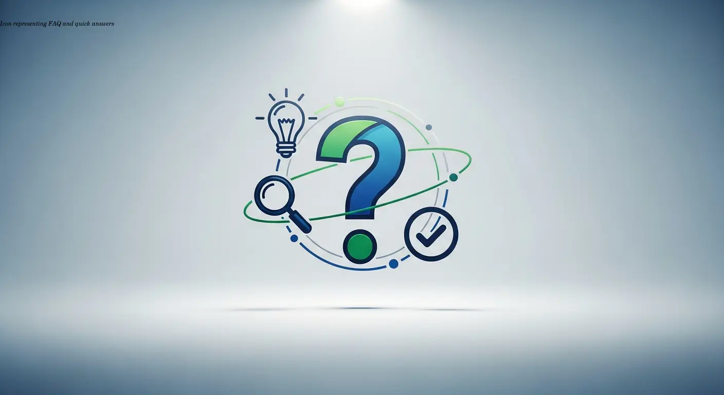 Icon representing FAQ and quick answers