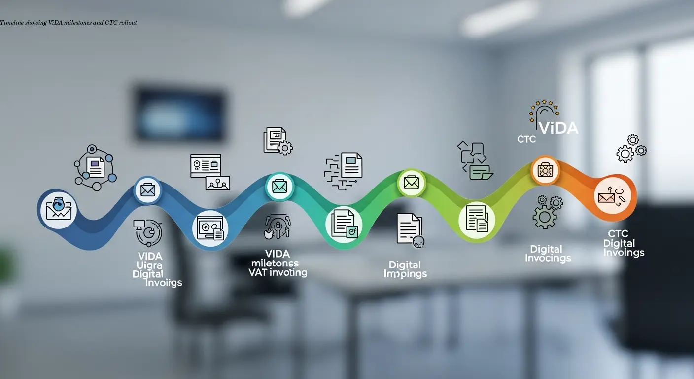 Timeline showing ViDA milestones and CTC rollout