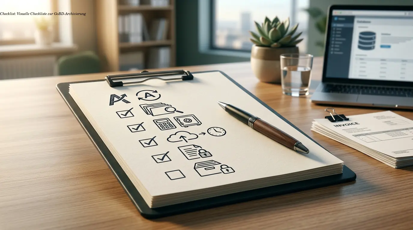 Checklist: Visuelle Checkliste zur GoBD-Archivierung