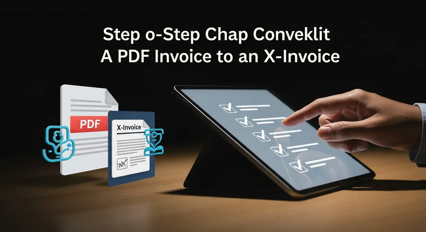 Step-by-step checklist for converting a PDF invoice to X-Invoice