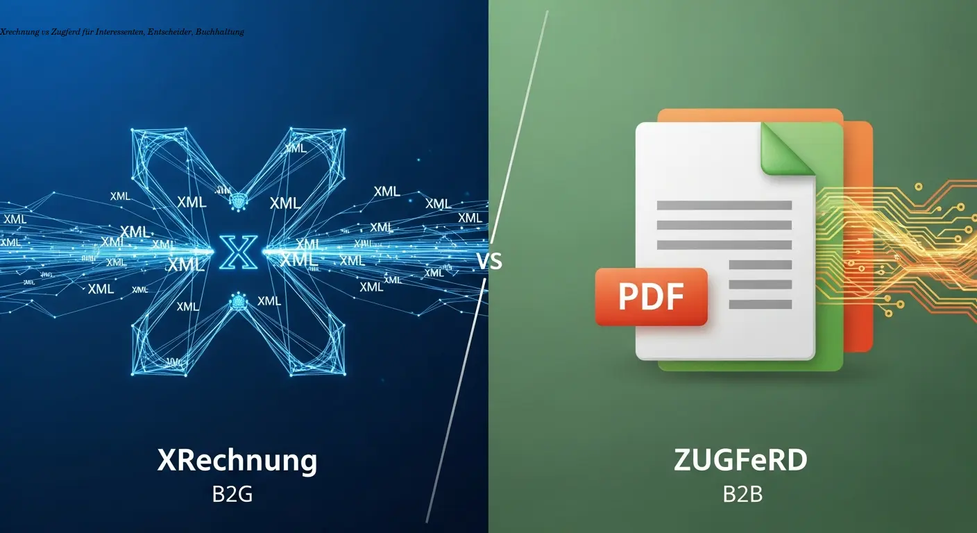 XRechnung vs ZUGFeRD – Welches Format passt zu Ihnen?